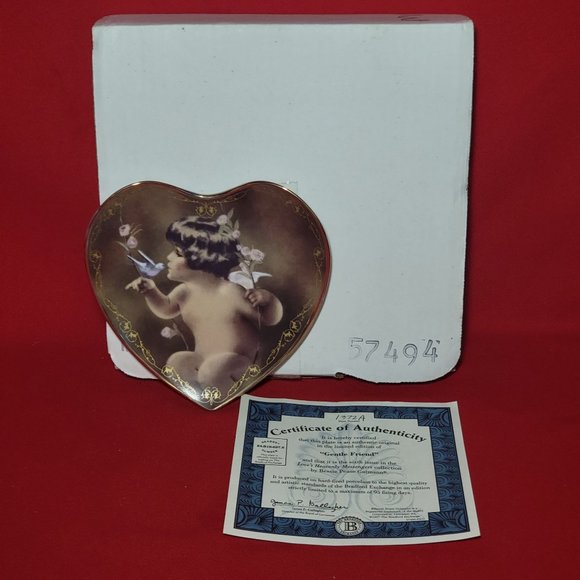 Vintage Bradford Exchange Gentle Friend Heart Decorative Plate No 1372A 1997 - Picture 5 of 14